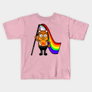 PRIDE BEAR FLAG Kids T-Shirt